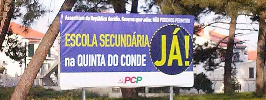 Para quando a construção da Escola Secundária na Quinta do Conde?