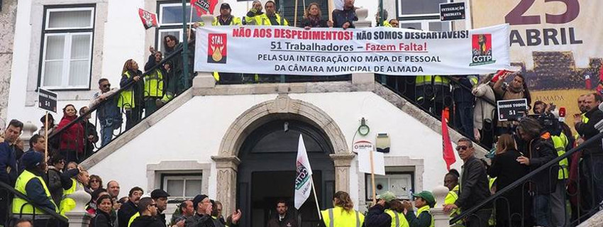 Sobre a justa luta dos 51 trabalhadores da Câmara Municipal de Almada
