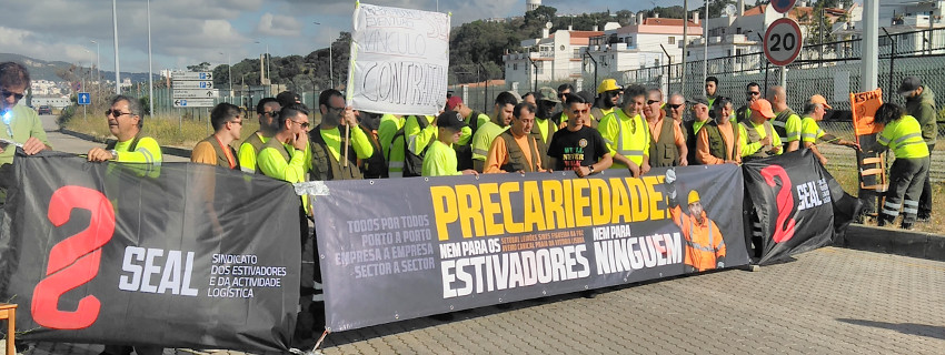 PCP solidário com a luta dos estivadores do Porto de Setúbal
