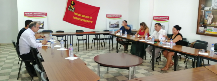Francisco Lopes reúne com União de Sindicatos de Setúbal