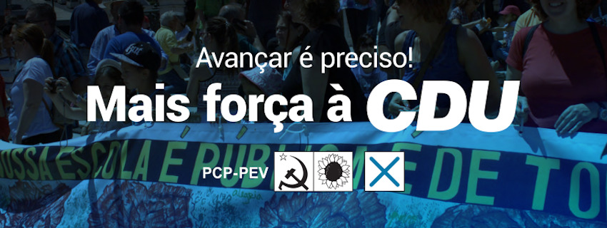 Com a CDU e os Professores, Avançar é preciso!