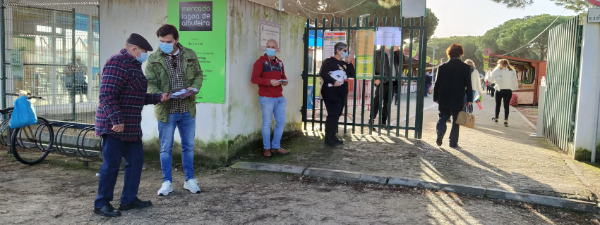 Candidatura de João Ferreira no Mercado da Lagoa e na Estação