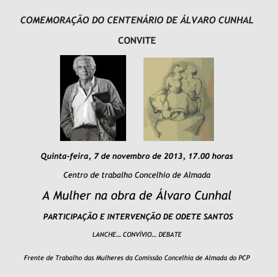 convite alvaro cunhal e as mulheres